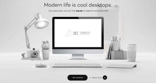 Psd 3D桌面Web展示Vol1