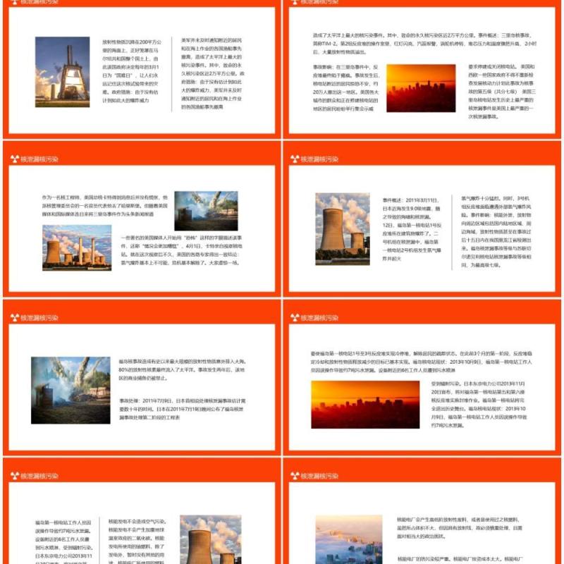 核泄漏核污染危机问题典型案例解析动态PPT模板