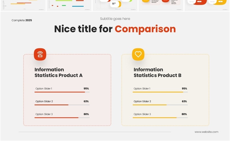 2025年日历PPT模板可插图Calendar 2025 - Widescreen