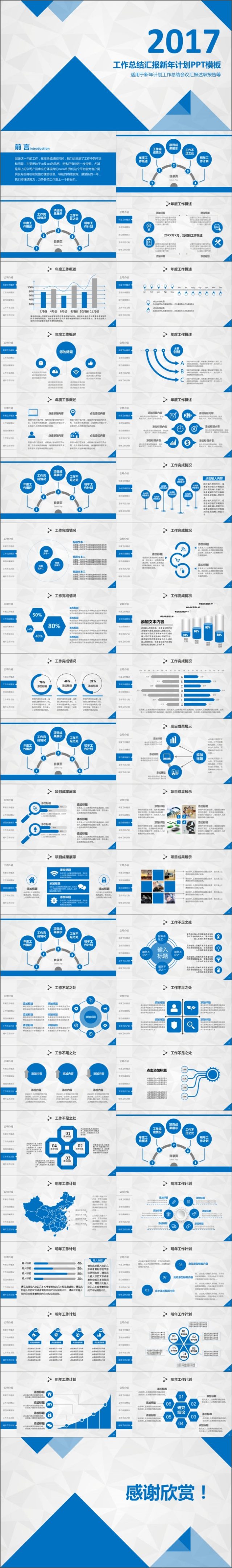 工作总结汇报新年计划PPT模板