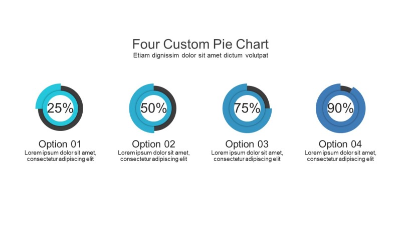 蓝色数据百分比-22