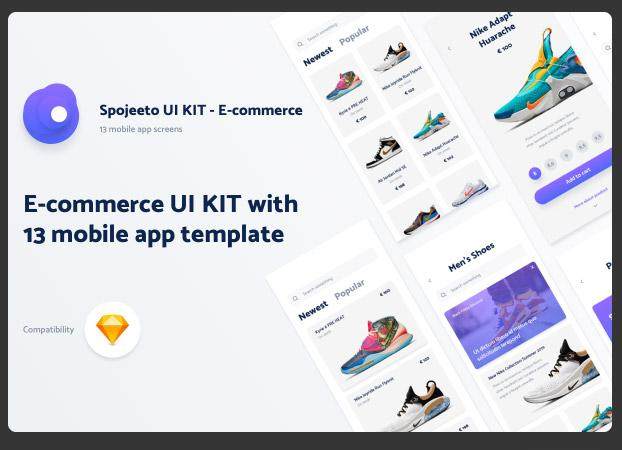 电子商务Spojeeto移动应用程序用户界面工具包E-commerce Spojeeto Mobile App UI Kit 电子商务Spojeeto移动应用程序用户界面工具包E-commerce Spojeeto Mobile App UI Kit