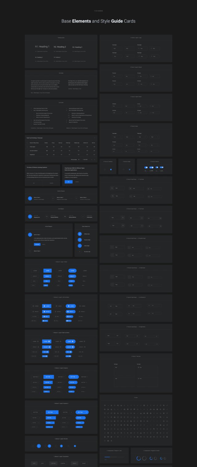 1200+用户界面卡和超过7个类别的超过200页。Quantum UI Kit 2.0