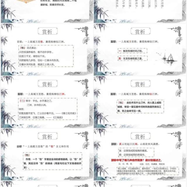 部编版九年级语文上册咸阳城东楼课件PPT模板 部编版九年级语文上册咸阳城东楼课件PPT模板