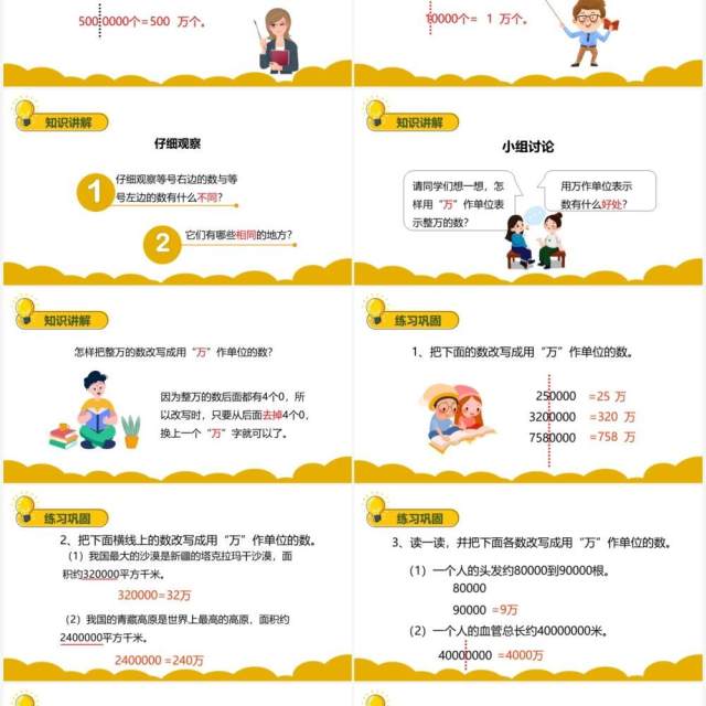 部编版四年级数学上册亿以内数的改写课件PPT模板 部编版四年级数学上册亿以内数的改写课件PPT模板