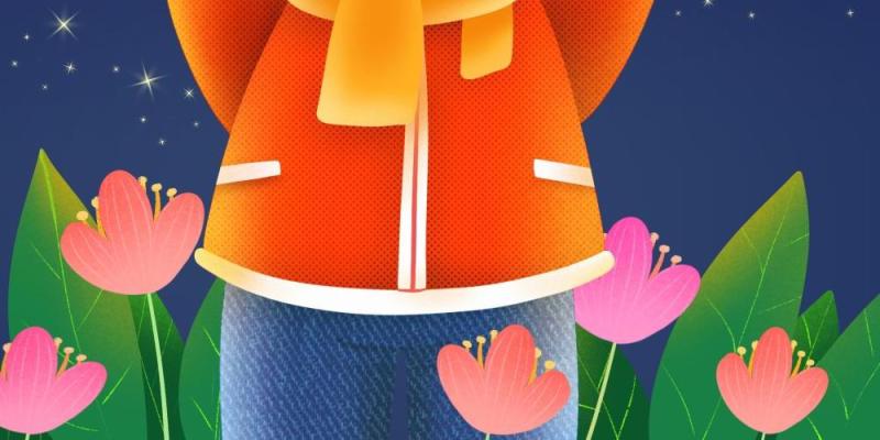 新年元旦2021跨年人物插画PSD设计素材52