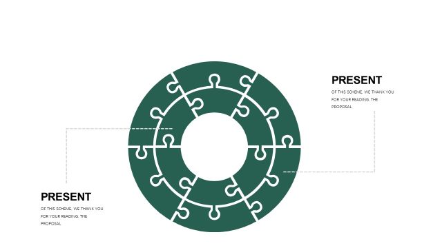墨绿色创意设计PPT图表-19