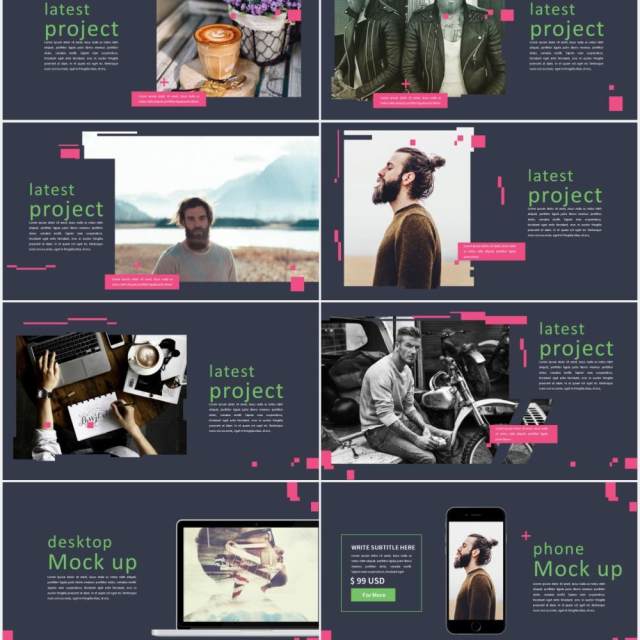 作品图片展示PPT模板Fantastical - Powerpoint Template 作品图片展示PPT模板Fantastical - Powerpoint Template