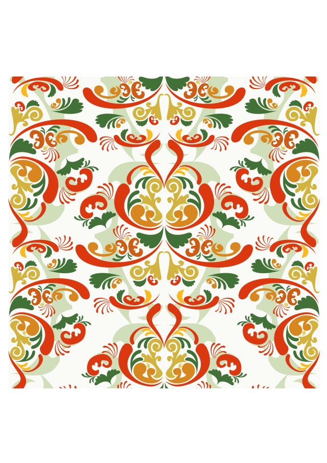 霍克洛马风格的花卉图案和装饰19