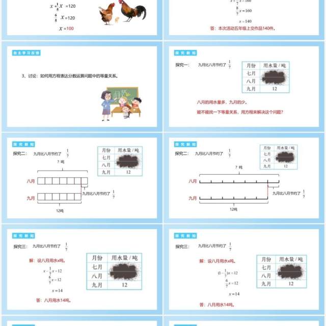 部编版六年级数学上册分数混合运算课件PPT模板