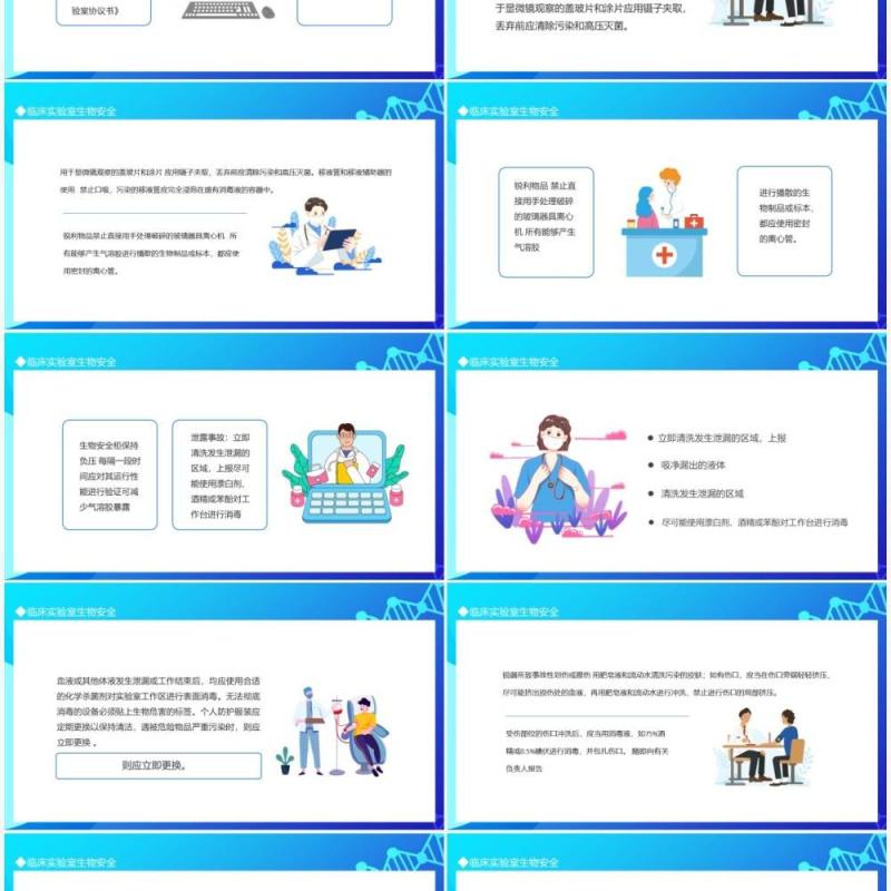 临床实验室生物安全动态PPT模板