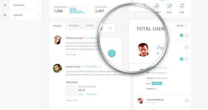 Levo Psd管理面板模板 Levo Psd管理面板模板