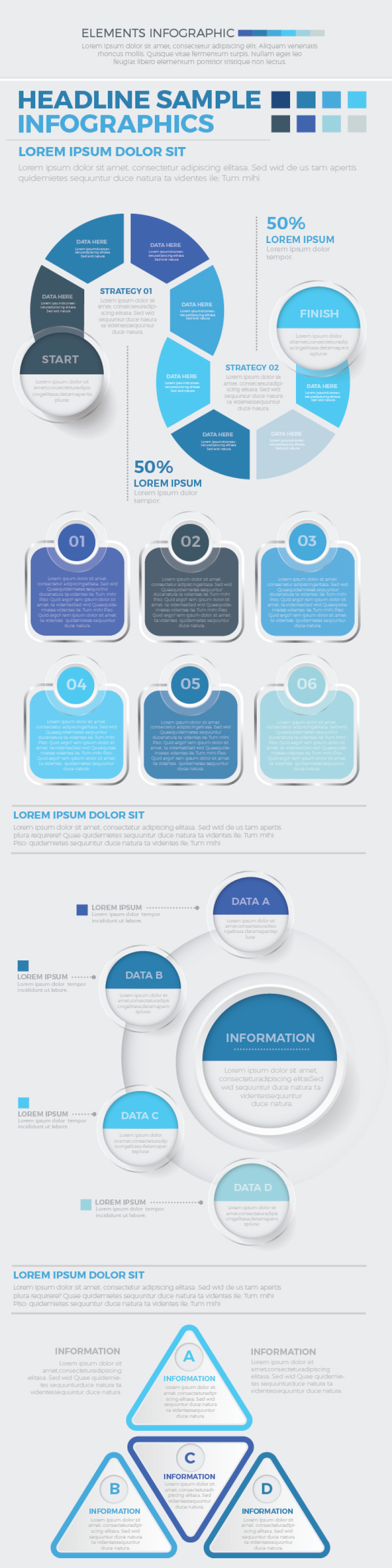 蓝色数据信息图形设计Blue Data Infographics Design 蓝色数据信息图形设计Blue Data Infographics Design