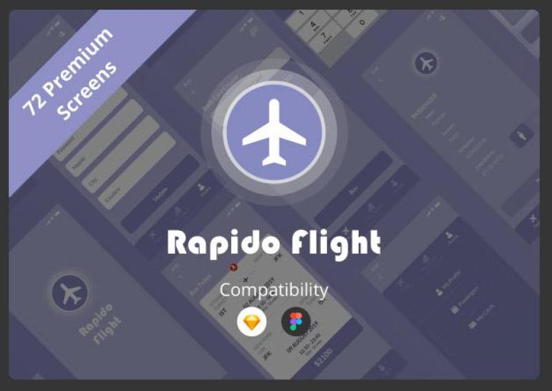 在线机票界面设计Rapido Flight Online Ticket
