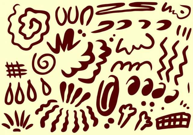 任何Squiggle 矢量的基本形状 任何Squiggle 矢量的基本形状