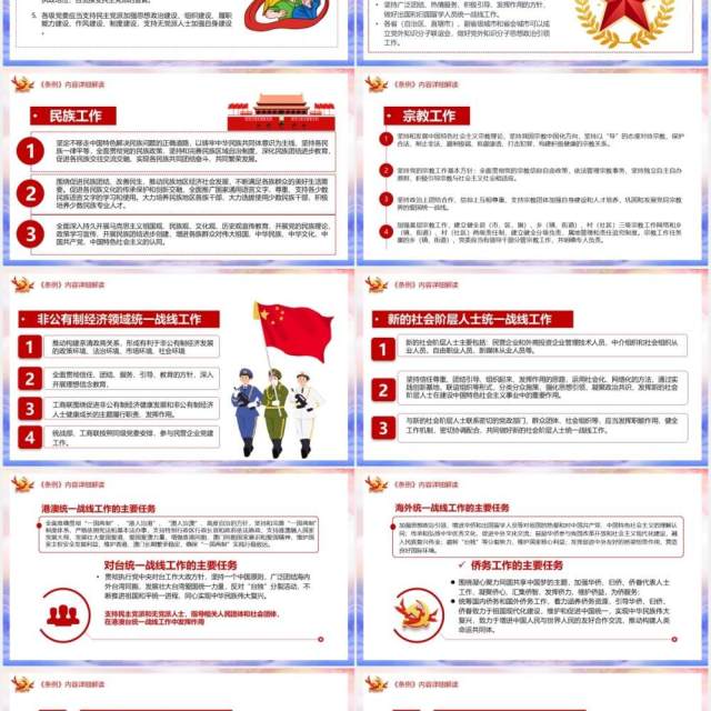 学习解读新修订的中国共产党统一战线工作条例党建PPT模板 学习解读新修订的中国共产党统一战线工作条例党建PPT模板