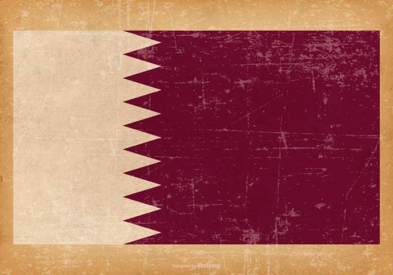卡塔尔的垃圾旗子