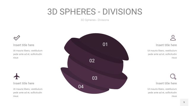 深紫色3D球体切割PPT信息图9 深紫色3D球体切割PPT信息图9