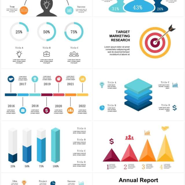 商业目标市场运营营销信息图表PPT素材Marketing 商业目标市场运营营销信息图表PPT素材Marketing
