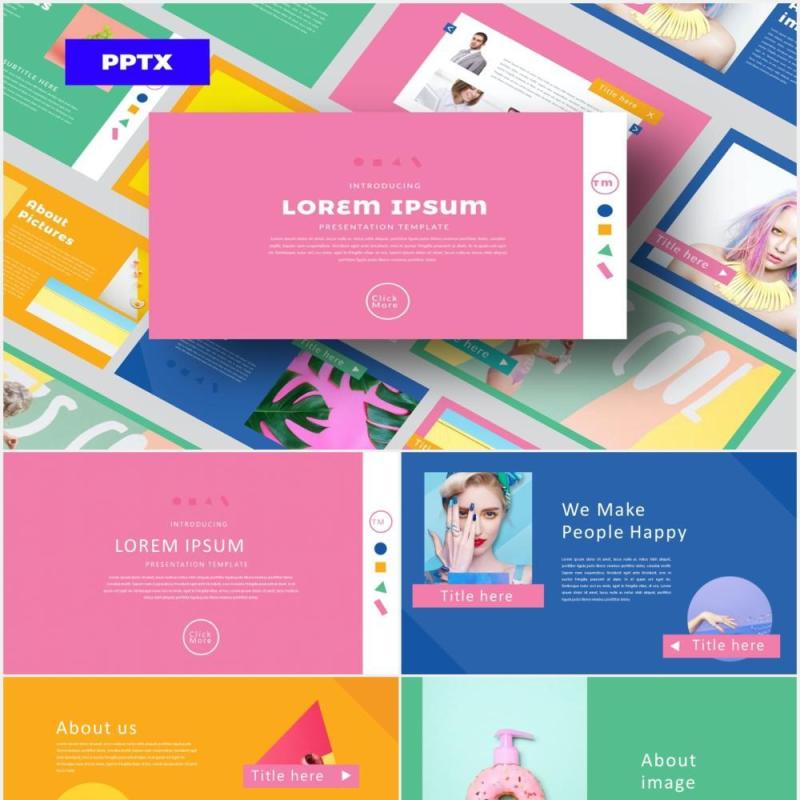 彩色趣味活动策划宣传PPT模板Color FUN - Powerpoint