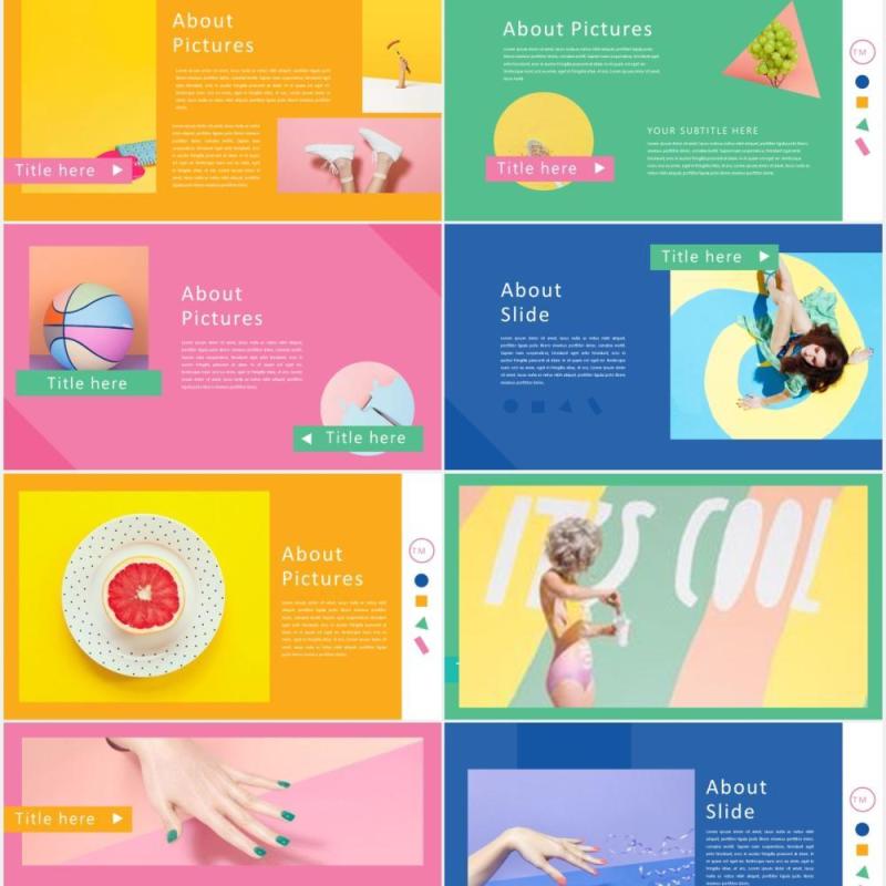 彩色趣味活动策划宣传PPT模板Color FUN - Powerpoint