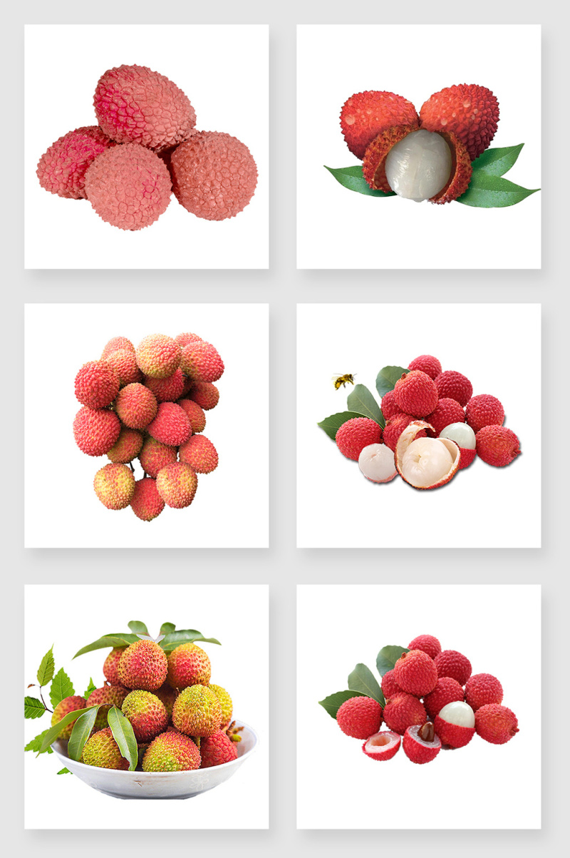 产品实物荔枝设计元素
