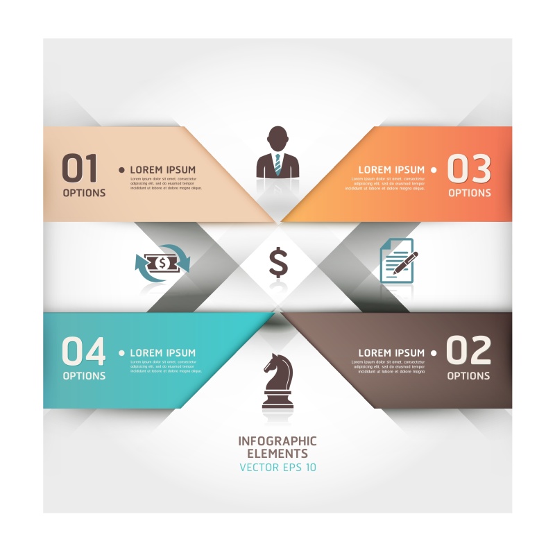 业务步骤信息图形矢量29