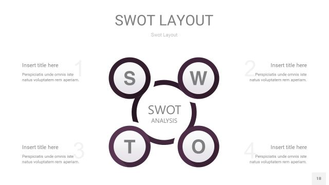 深紫色SWOT图表PPT18 深紫色SWOT图表PPT18