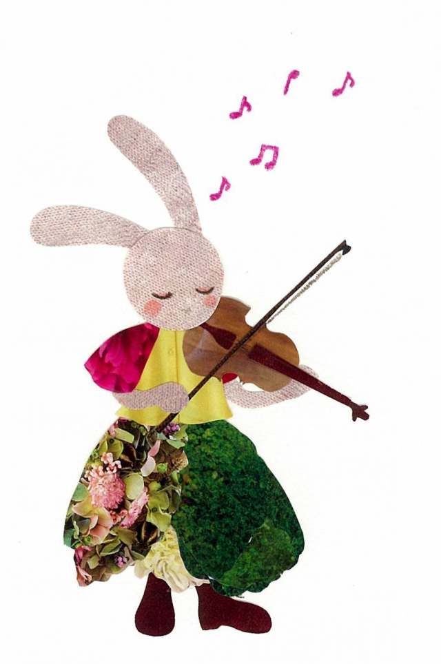 动物和乐器系列 - Usagi和小提琴〜
