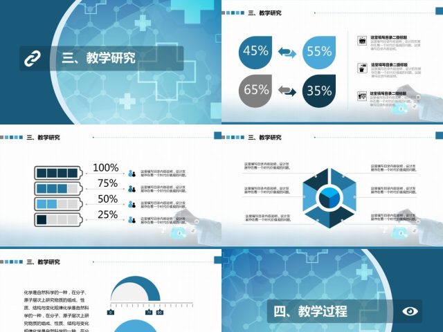 2017年初中高中化学说课PPT模板