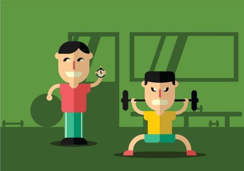 私人教练的例证