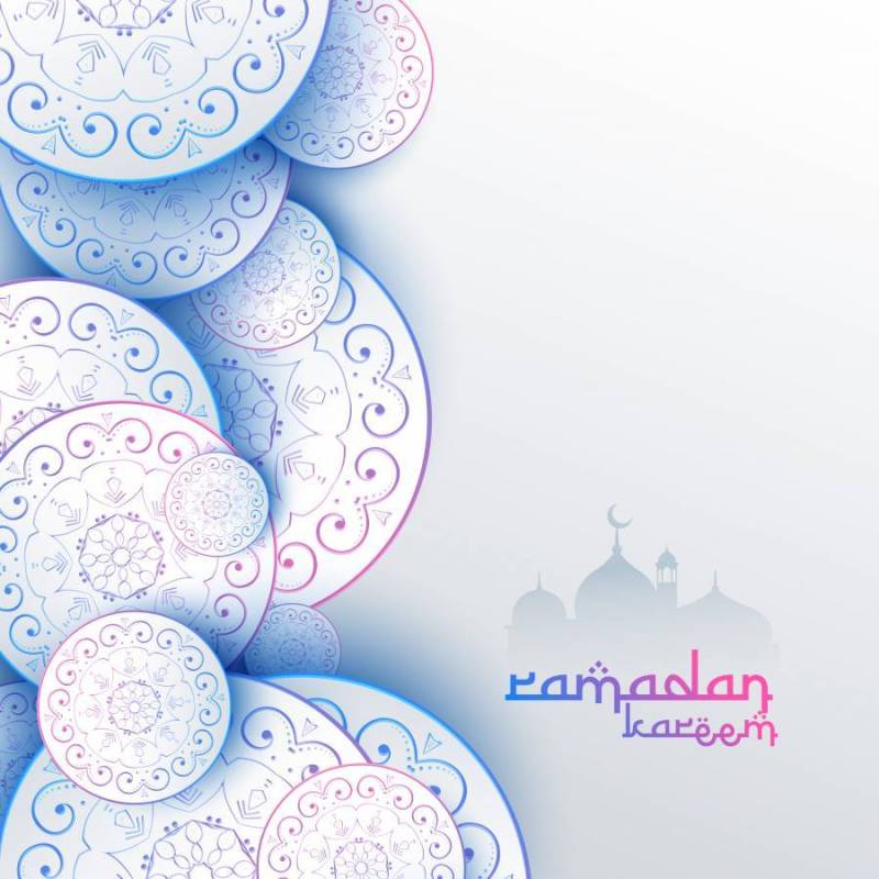 伊斯兰斋月贾巴尔节日贺卡设计