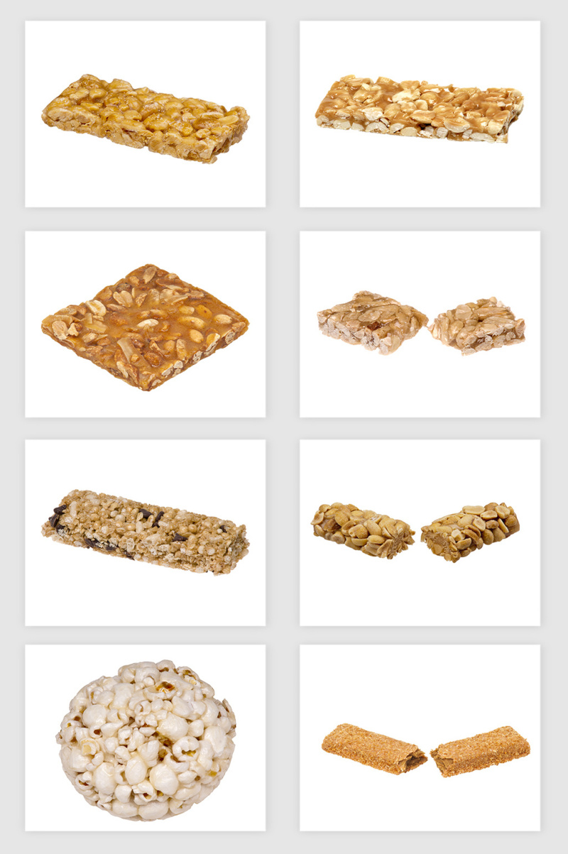 高清免抠零食米花糖