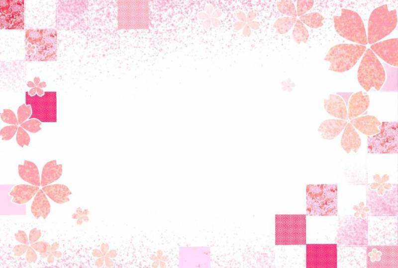 日本风格的图像7樱桃格仔的图案