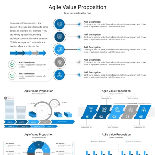 价值主张价值定位PPT信息图模板Agile Value Proposition