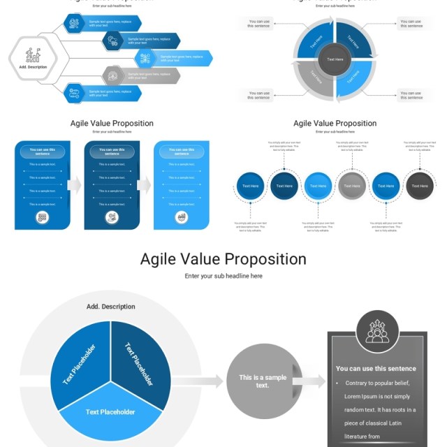 价值主张价值定位PPT信息图模板Agile Value Proposition