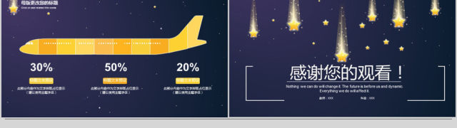 2018唯美星空教育培训ppt模板 2018唯美星空教育培训ppt模板
