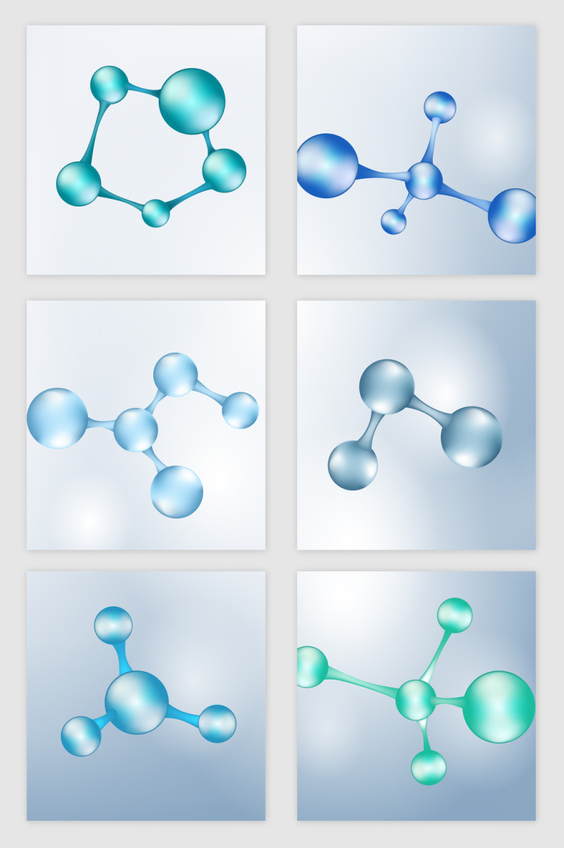 光效分子矢量素材