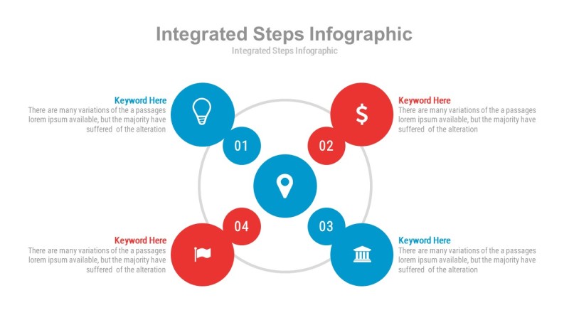 红蓝色商务PPT信息可视化图表12