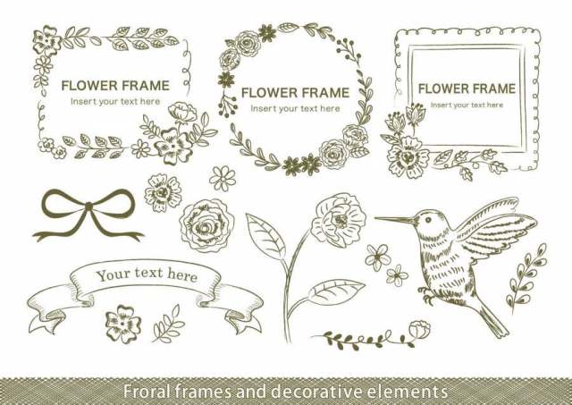 手绘风Froral框架