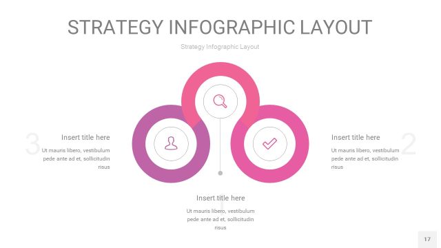 粉紫色战略计划统筹PPT信息图17