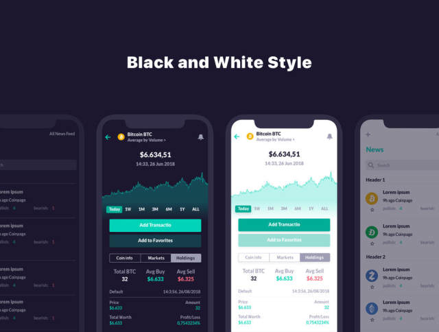 110+ Screen UI Kit Coin Cryptocurrency Market App在Sketch,Photoshop,Adobe XD,CaCoin Crypto Market中的应用 110+ Screen UI Kit Coin Cryptocurrency Market App在Sketch,Photoshop,Adobe XD,CaCoin Crypto Market中的应用