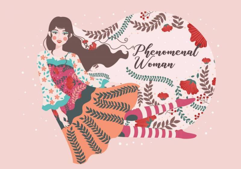 国际妇女日的插图矢量