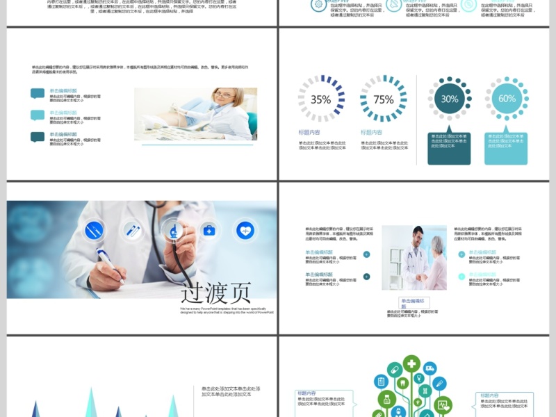 医疗护理医学报告会议总结动态PPT模板