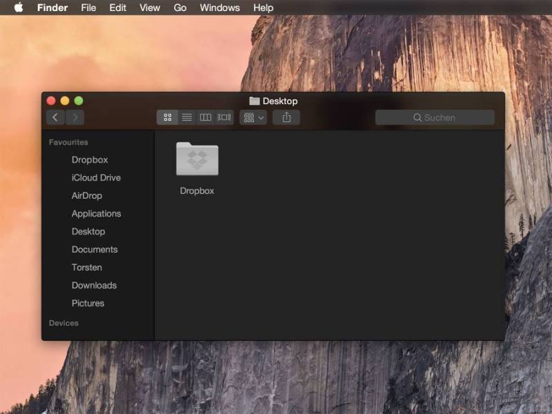 Yosemite Dark Finder