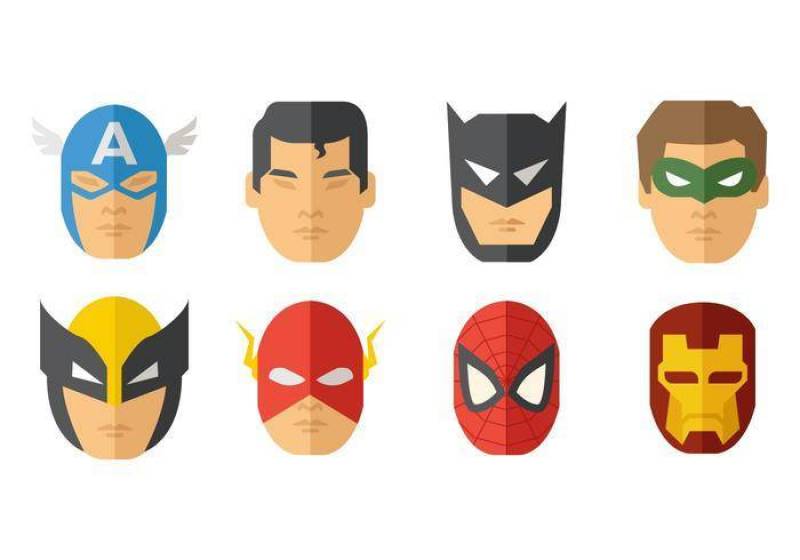  超级英雄面具矢量