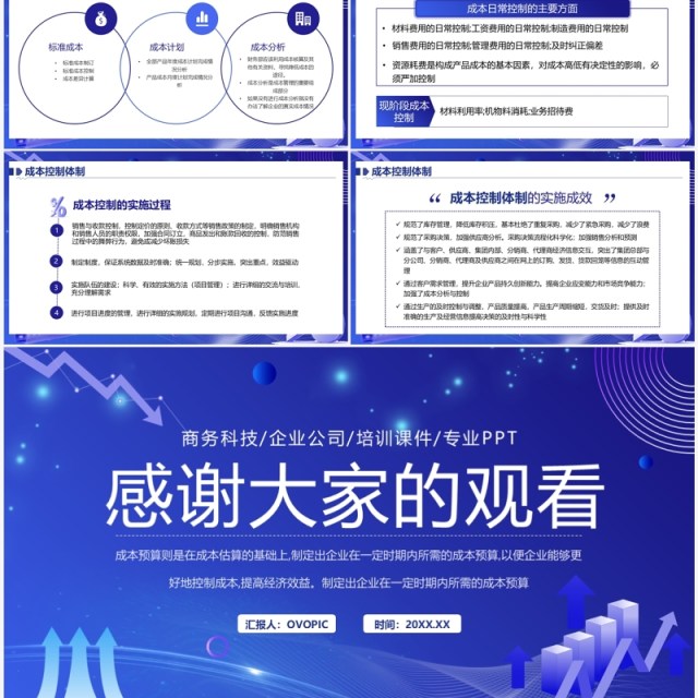 紫色商务风企业生产成本预算PPT模板 紫色商务风企业生产成本预算PPT模板
