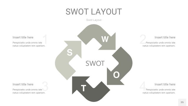 灰色SWOT图表PPT25 灰色SWOT图表PPT25