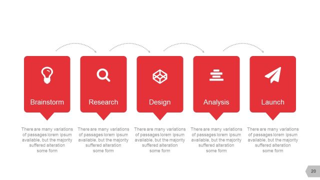 红色图形创意信息可视化PPT图表20 红色图形创意信息可视化PPT图表20