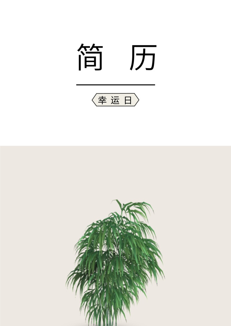 艺术设计师个人求职WORD简历模板11